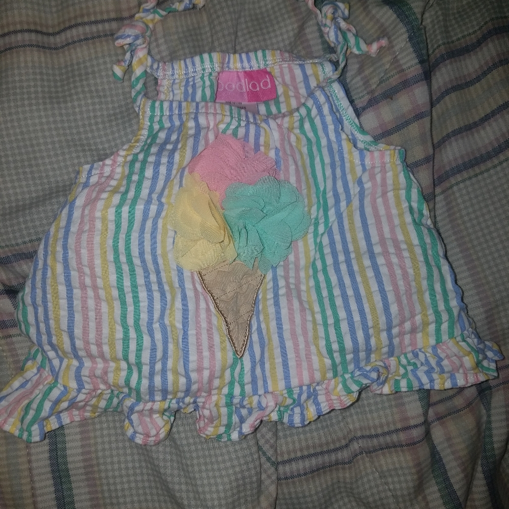 Boutique icecream tank top shirt 6 to 9 months